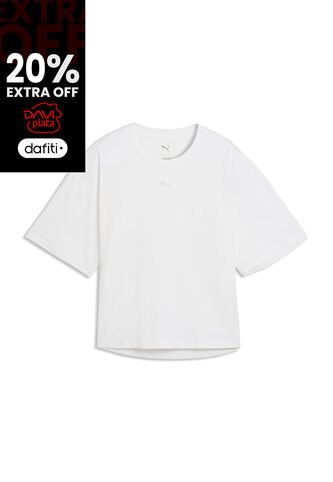Camisas Deportivas Puma Cloudspun Relaxed Blanco Para Mujer Puma