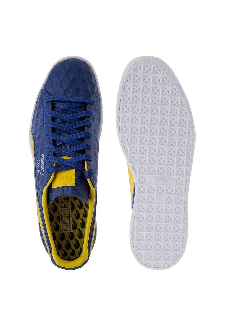 Tenis Lifestyle Azul Amarillo Puma CLYDE atlanta FM Compra Ahora Dafiti Colombia