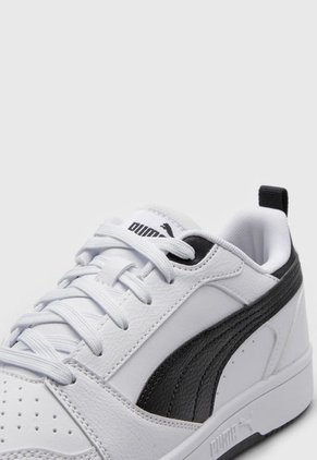 Tenis Lifestyle Blanco-Negro Puma Rebound v6 Low