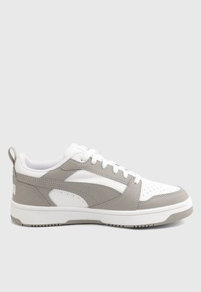 Tenis Lifestyle Blanco-Gris Puma Rebound v6 Low