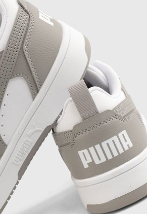 Tenis Lifestyle Blanco-Gris Puma Rebound v6 Low