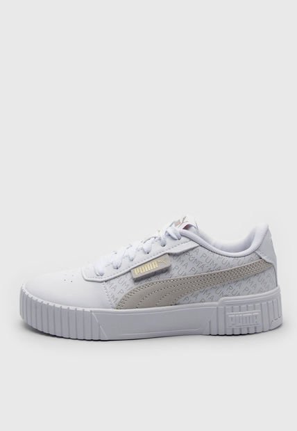 Tenis Lifestyle Blanco-Beige-Dorado Puma Carina 2.0 Logobsession