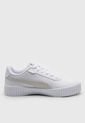 Tenis Lifestyle Blanco-Beige-Dorado Puma Carina 2.0 Logobsession de Puma