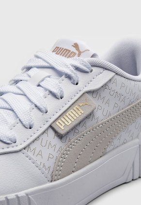 Tenis Lifestyle Blanco-Beige-Dorado Puma Carina 2.0 Logobsession