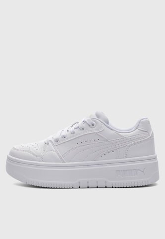Tenis PUMA Rebound Femme Low Blanco Puma