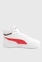 Tenis Lifestyle Blanco-Rojo-Negro Puma Caven 2.0 Mid de Puma