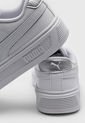 Tenis Lifestyle Blanco-Plateado Puma Smash Plataforma v3 Pop Up de Puma