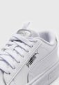 Tenis Lifestyle Blanco-Plateado Puma Smash Plataforma v3 Pop Up de Puma
