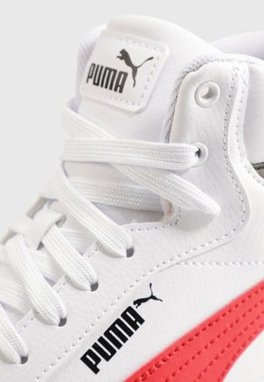 Tenis Lifestyle Blanco-Rojo-Negro Puma Caven 2.0 Mid