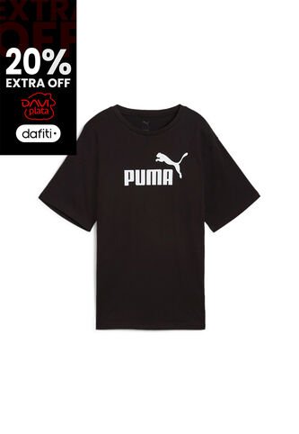 Camisa Deportiva Puma Ess No.1 Logo Relaxed Negro Mujer Puma