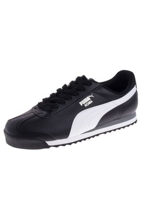 Tenis Lifestyle Puma Roma Nego-Blanco