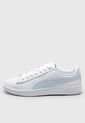 Tenis Lifestyle Blanco-Celeste Puma Vikky v3 Leather de Puma