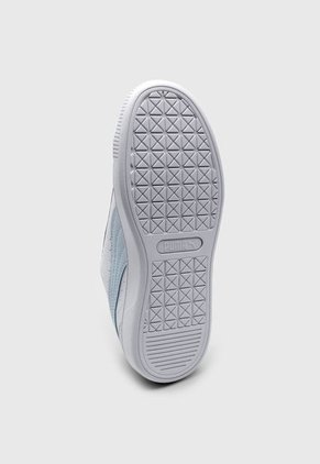 Tenis Lifestyle Blanco-Celeste Puma Vikky v3 Leather