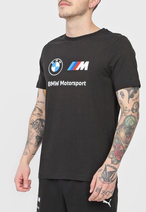 Camiseta Negro-Blanco-Azul-Rojo Puma BMW M Motorsport Essentials