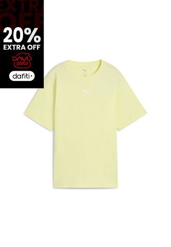 Camisas Deportivas Puma Original Ess Relaxed Amarillo Mujer Puma