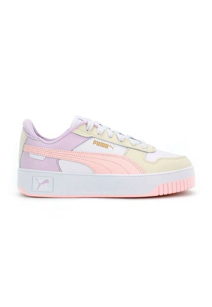 Tenis Deportivos Puma Carina Street Wns Blanco/Rosa Mujer