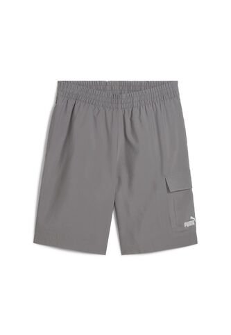 Pantaloneta Deportiva Puma Original Logo 9 Gris Para Hombre Puma