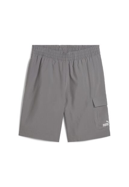 Pantaloneta Deportiva Puma Original Logo 9 Gris Para Hombre
