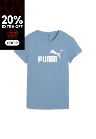 Camisa Deportiva Puma Ess Metallic No 1 Logo Azul Para Mujer Puma