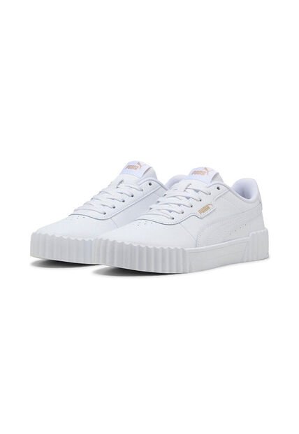 Tenis Zapatillas Marca Puma Carina 30 Original Blanco Mujer