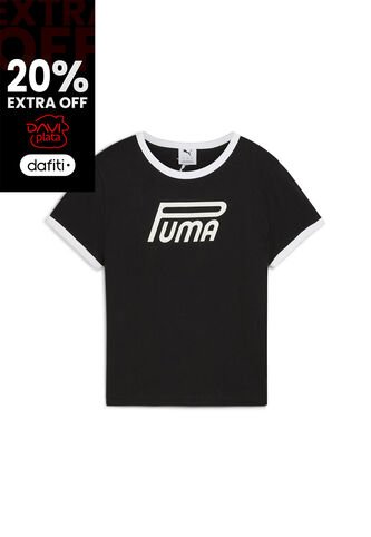 Camisa Deportiva Puma Future Archive Graphic Slim Negro Dama Puma