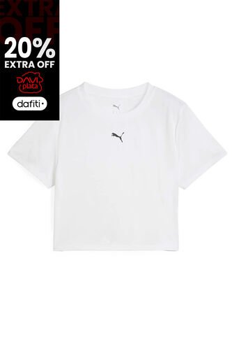 Tshirt Camisa Marca Puma Tad Essential Original Blanco Mujer Puma