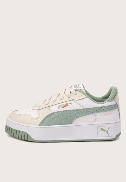 Tenis Lifestyle Blanco-Verde-Marfil PUMA Carina Street