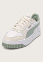 Tenis Lifestyle Blanco-Verde-Marfil PUMA Carina Street de Puma