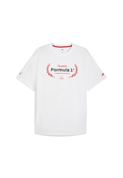 Camisa Deportiva Puma Original F1 Essentials Blanco Hombre