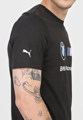 Camiseta Negro-Blanco-Azul-Rojo Puma BMW M Motorsport Essentials