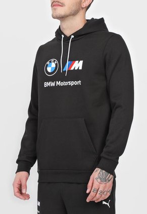 Buzo Negro-Blanco-Azul-Rojo Puma Bmw Mms Ess Fleece