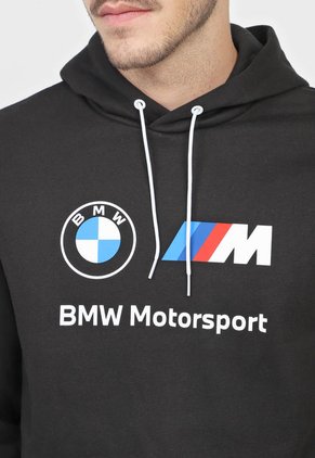 Buzo Negro-Blanco-Azul-Rojo Puma Bmw Mms Ess Fleece