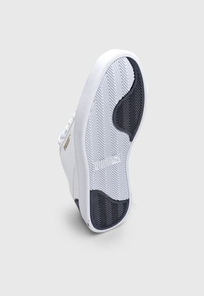 Tenis Lifestyle Blanco-Azul Navy-Dorado Puma Shuffle