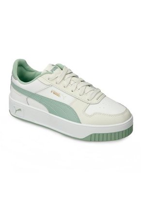 Tenis Casuales Blanco-Verde Puma Carina Street Mujer