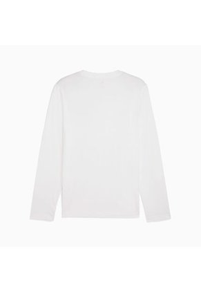 Camisa Deportiva Puma Ess No 1 Logo Longsleeve Blanco Hombre