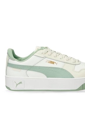 Tenis Casuales Blanco-Verde Puma Carina Street Mujer