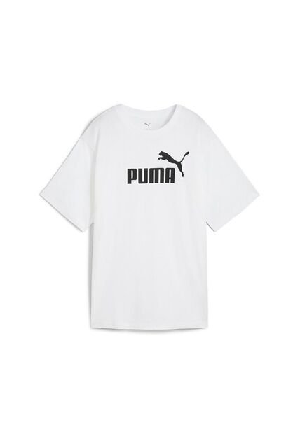 Camisa Deportiva Puma Metallic No. 1 Logo Blanco Mujer