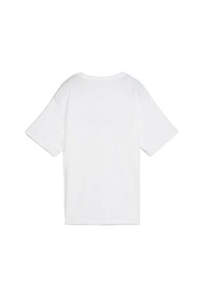 Camisa Deportiva Puma Metallic No. 1 Logo Blanco Mujer