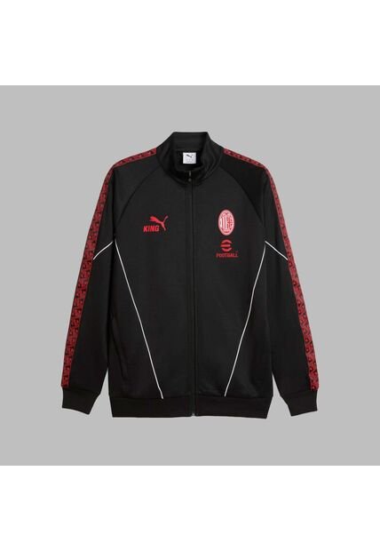 Chaqueta Puma Hombre KING Anthem Del AC Milan - Negro - Rojo