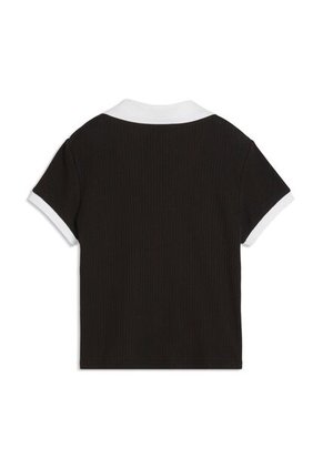 Camisa Tipo Polo Puma Original Wardrobe Ess Negro Para Mujer