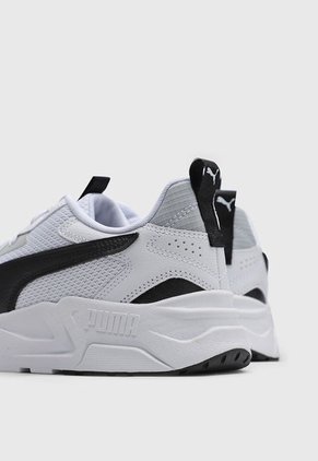 Tenis Lifestyle Blanco-Negro-Gris Puma Trinity Lite