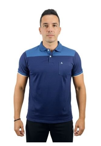 Camiseta Tipo Polo Para Hombre Azul Oscura Puntazul Puntazul
