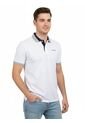 Camiseta Tipo Polo Para Hombre Blanca Puntazul de Puntazul