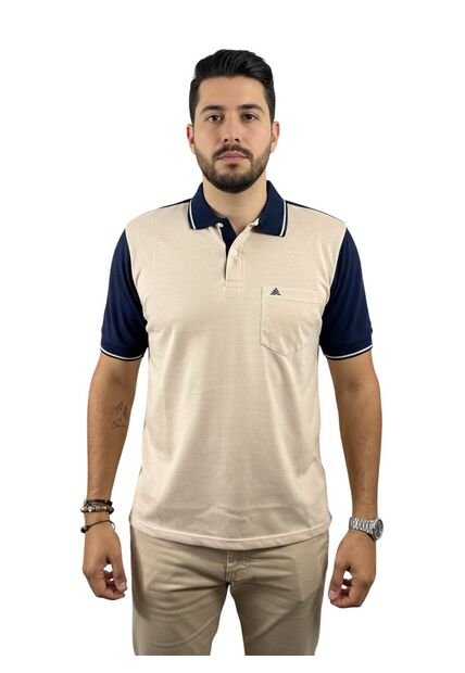 Camiseta Tipo Polo Para Hombre Cafe Puntazul