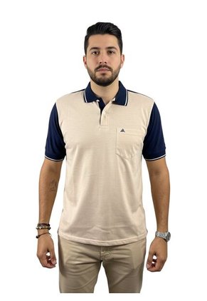 Camiseta Tipo Polo Para Hombre Cafe Puntazul