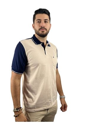 Camiseta Tipo Polo Para Hombre Cafe Puntazul