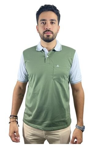 Camiseta Tipo Polo Para Hombre Verde Puntazul Puntazul