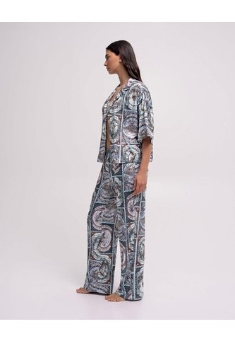 Pantalón De Pijama Mujer Estampado Verde PUNTO BLANCO