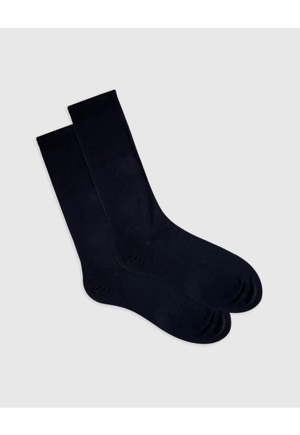 Medias Hombre Largas Microfibra Azules