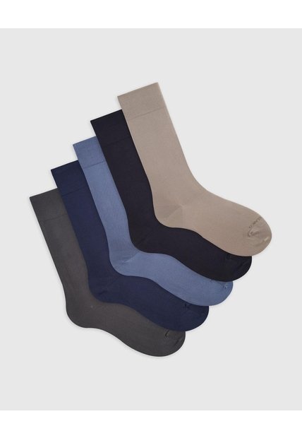 Medias Hombre Largas Pack X5 Surtido